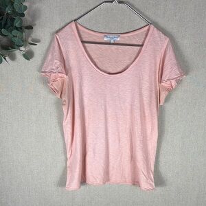 Michael Stars > Pink Scoop Neck Top Medium